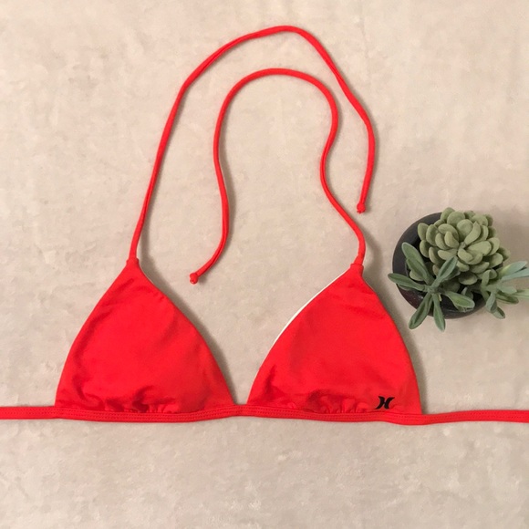 red triangle bikini top